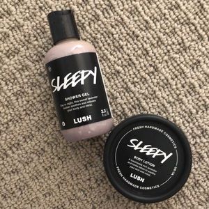 LUSH body lotion & shower gel